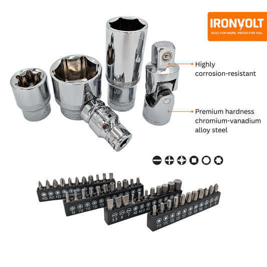 IRONVOLT 172 piece Tool Set