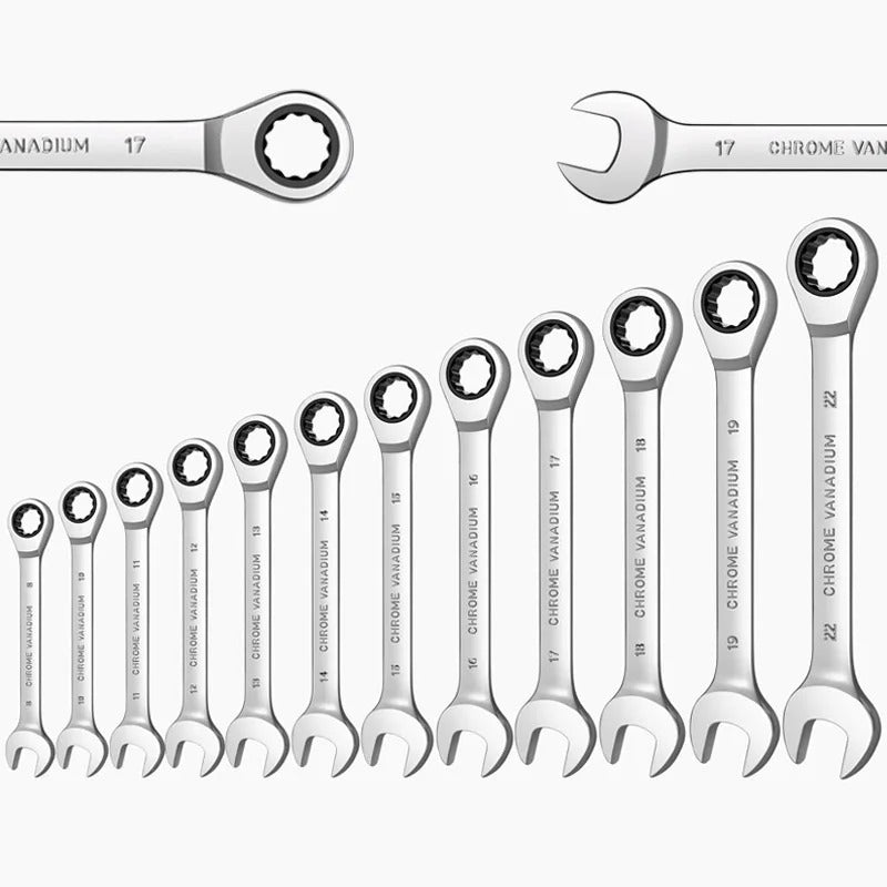 12 pieces Ratchet Spanner Wrench Set