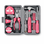 IRONVOLT 24pc Pink Small Tool Kit Girls