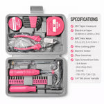 IRONVOLT 24pc Pink Small Tool Kit Girls