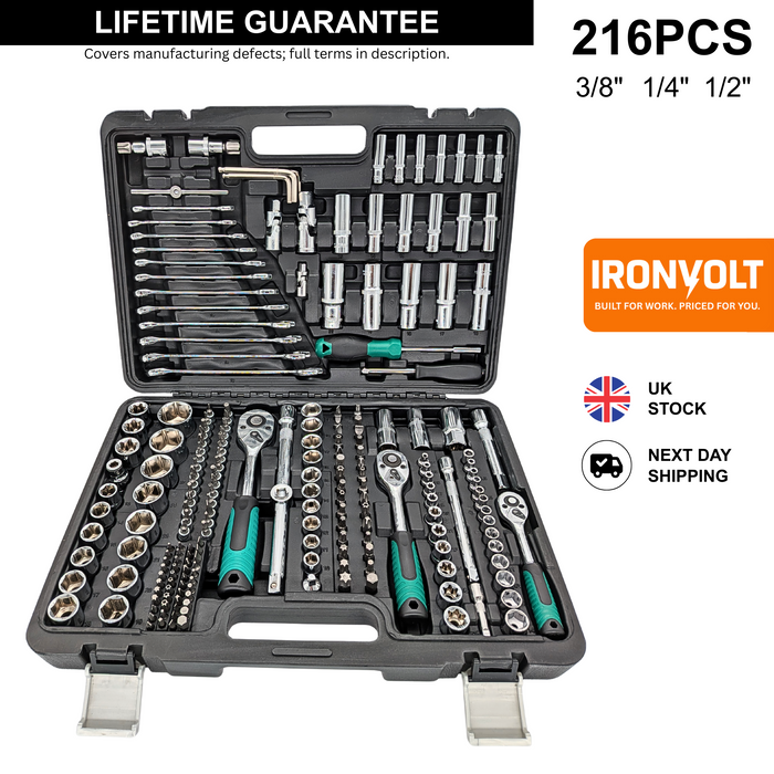 IRONVOLT 216 piece Tool Set