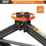 Car Scissor Jack with Ratchet Spanner