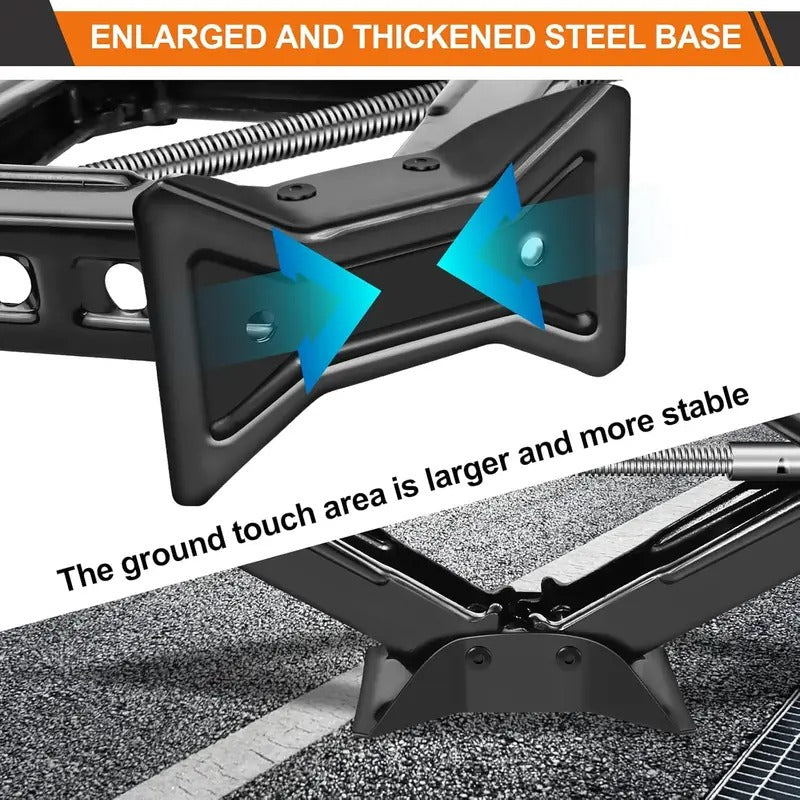 Car Scissor Jack with Ratchet Spanner