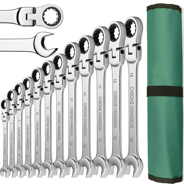 Ratchet Spanner Wrench Set 8-22mm